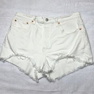 Levi’s Size 32 501 White Jean Shorts